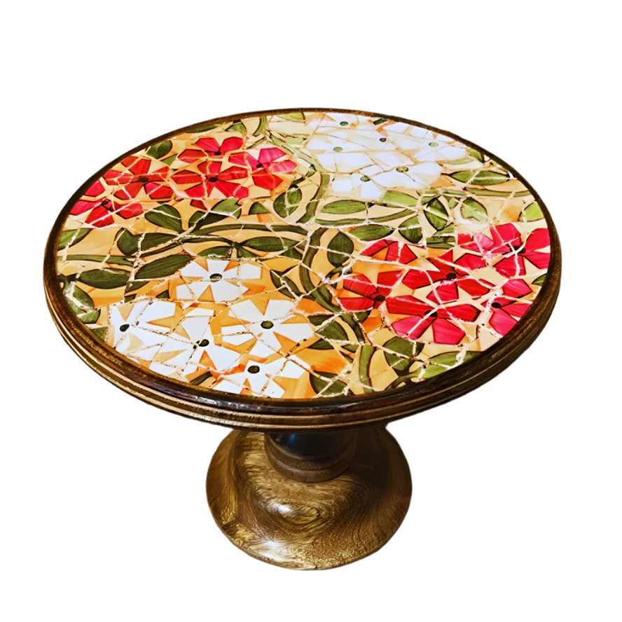 Flora Mosaic Cake Stand